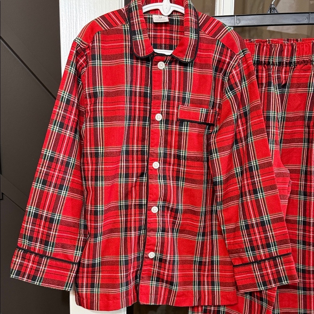 CREW CUTS 2 Pc. Red Flannel Plaid  Pajamas Size Small (6/7) - Picture 2 of 10